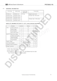 PS7200U-1A-F3-A數據表 頁面 3