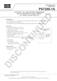 PS7206-1A-F3-A Datenblatt Cover