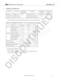 PS720C-1A-F3-A Datasheet Page 3