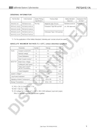 PS7241E-1A-F3-A Datasheet Page 3