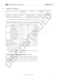 PS7801C-1A-A Datasheet Pagina 3