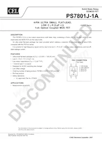PS7801J-1A-F3-A Datenblatt Cover