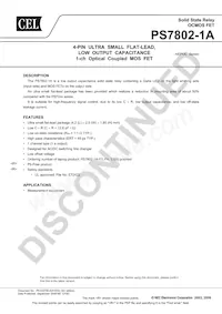 PS7802-1A-F3-A Datasheet Cover