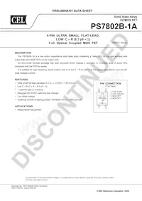 PS7802B-1A-A Datasheet Cover