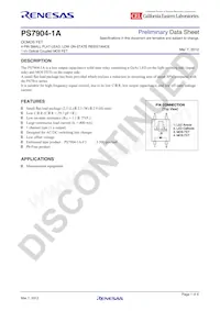 PS7904-1A-A Datasheet Cover