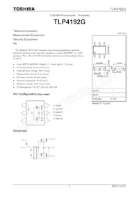 TLP4192G(F) Datasheet Cover