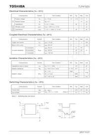 TLP4192G(F) Datasheet Page 3