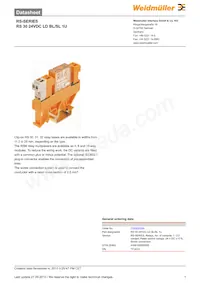 1100220000 Datasheet Cover