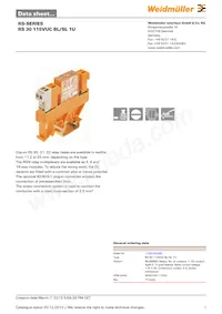 1100760000 Datasheet Cover