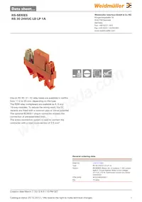 1101711001 Datasheet Cover