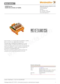 1113361001 Datasheet Cover