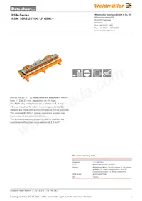 1113861001 Datasheet Cover