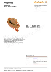 1181511001 Datasheet Cover