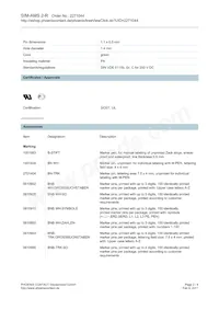 2271044 Datasheet Page 2