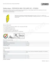 2700553 Datasheet Copertura