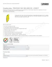 2700577 Datasheet Copertura