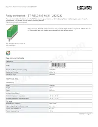 2821232 Datasheet Copertura