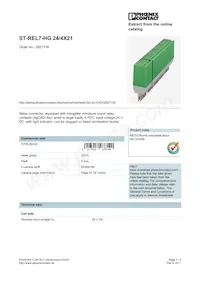 2827139 Datasheet Copertura