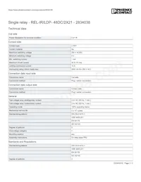 2834038 Datasheet Page 2