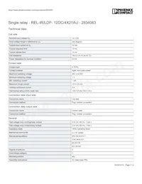 2834083 Datasheet Page 2