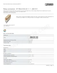 2851011 Datasheet Cover