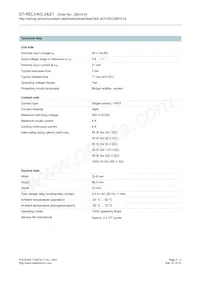 2861014 Datasheet Pagina 2