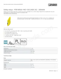 2904956 Datasheet Copertura