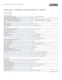 2904956 Datasheet Pagina 2