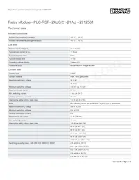 2912581 Datasheet Page 2