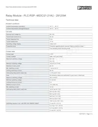 2912594 Datasheet Page 2