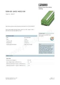 2940207 Datasheet Copertura