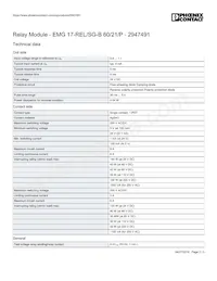 2947491 Datasheet Page 2