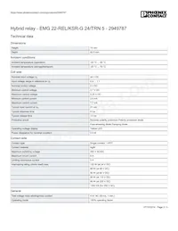 2949787 Datasheet Pagina 2