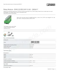 2950417 Datasheet Copertura