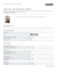 2960041 Datasheet Copertura