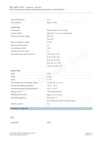 2961037 Datasheet Page 2