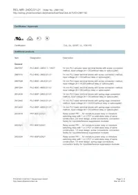 2961192 Datasheet Page 3