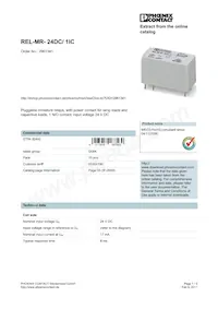 2961341 Datasheet Copertura