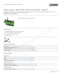 5529191 Datasheet Cover