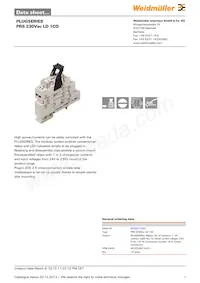 8530671001 Datasheet Cover