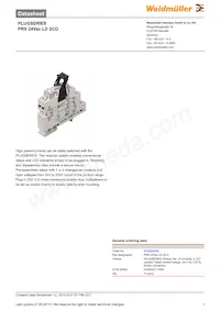 8536560000 Datasheet Cover