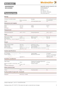 8693790000 Datasheet Pagina 2