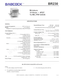 BR230-290C1-28V-017M Datasheet Cover