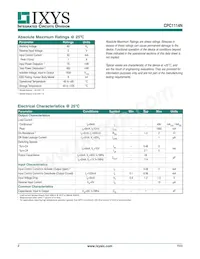 CPC1114NTR Datenblatt Seite 2