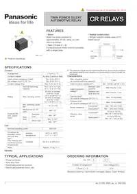 CR2-12V Datasheet Cover