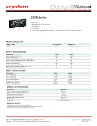 CX241R Datasheet Cover