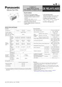 DE1A1B-L-5V Datasheet Cover