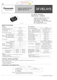 DF2E-L2-DC9V Datasheet Cover