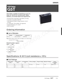 G5T-1A DC9 Datasheet Cover