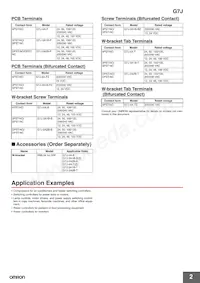 G7J-4A-P-CB-IN DC24V Datasheet Page 2